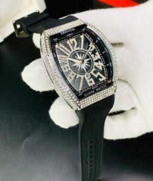 Frank Muller Black edition with silver stone dial